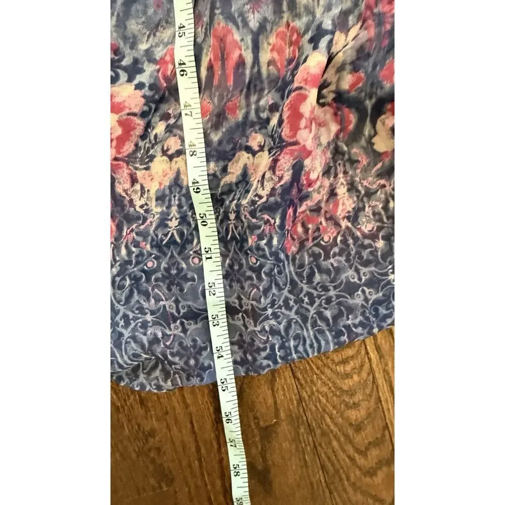 Abercrombie Fitch Maxi Dress Small Navy Floral V Neck nWT 1729